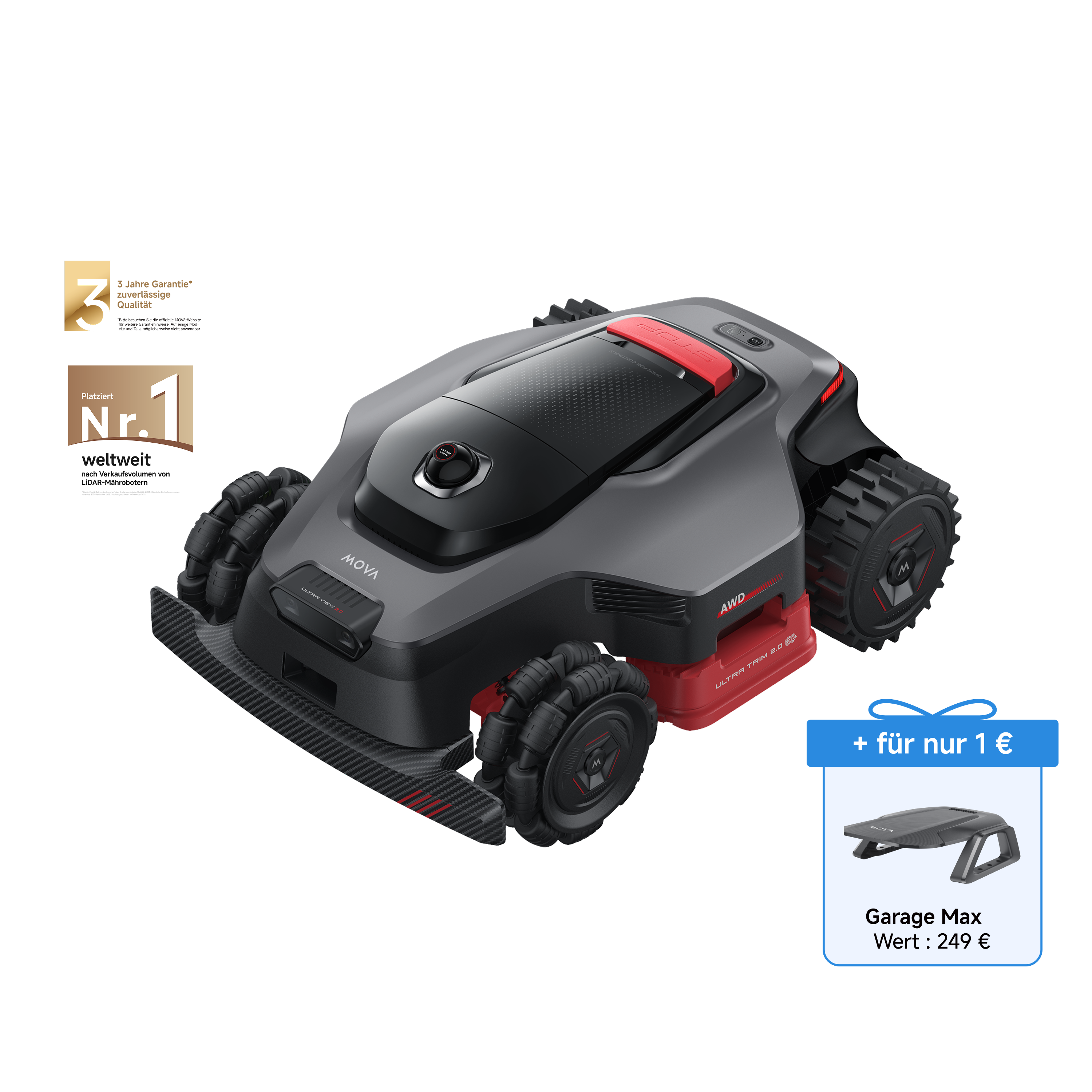 MOVA LiDAX Ultra AWD-Serie Mähroboter