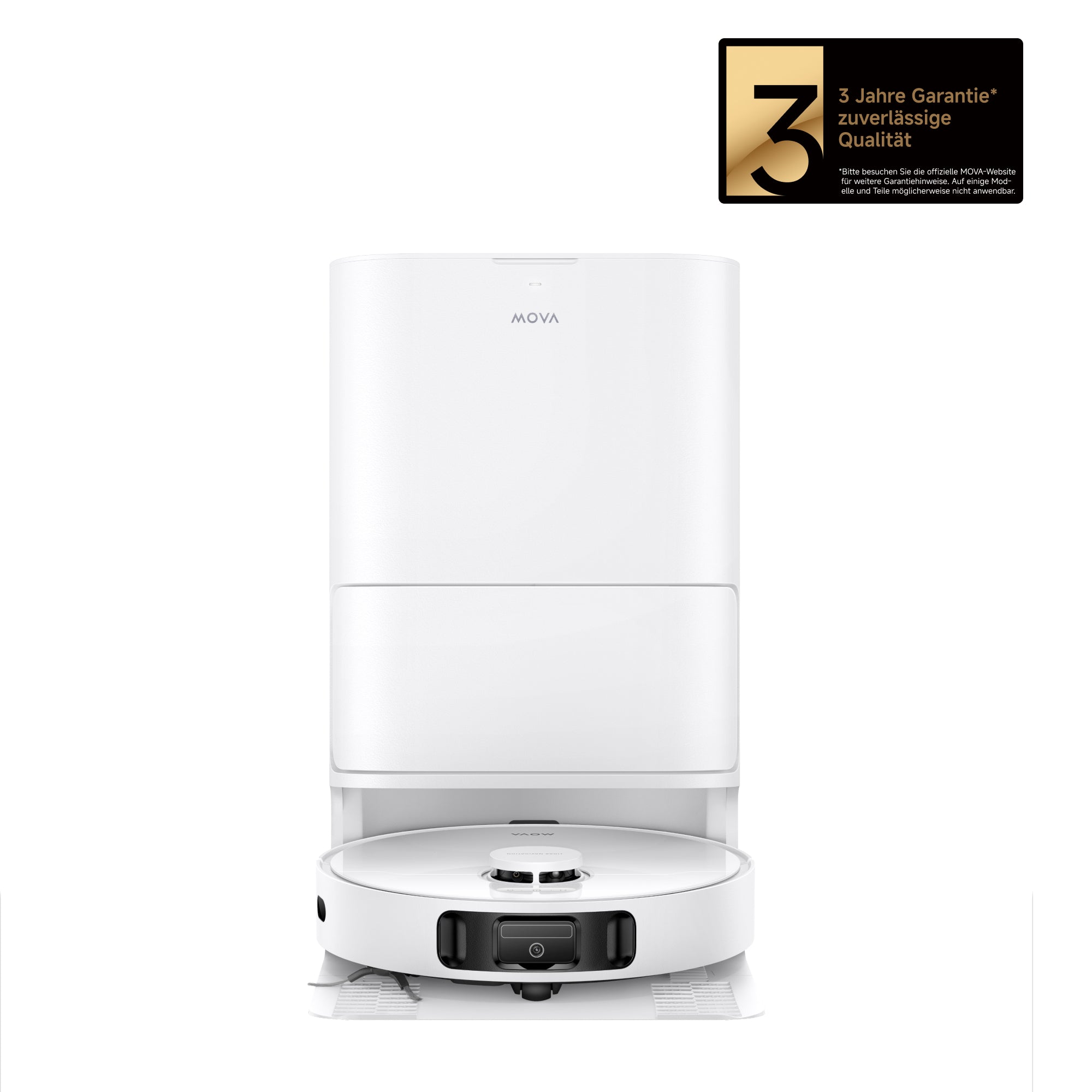 mova e30 ultra roboterstaubsauger weiß mit station