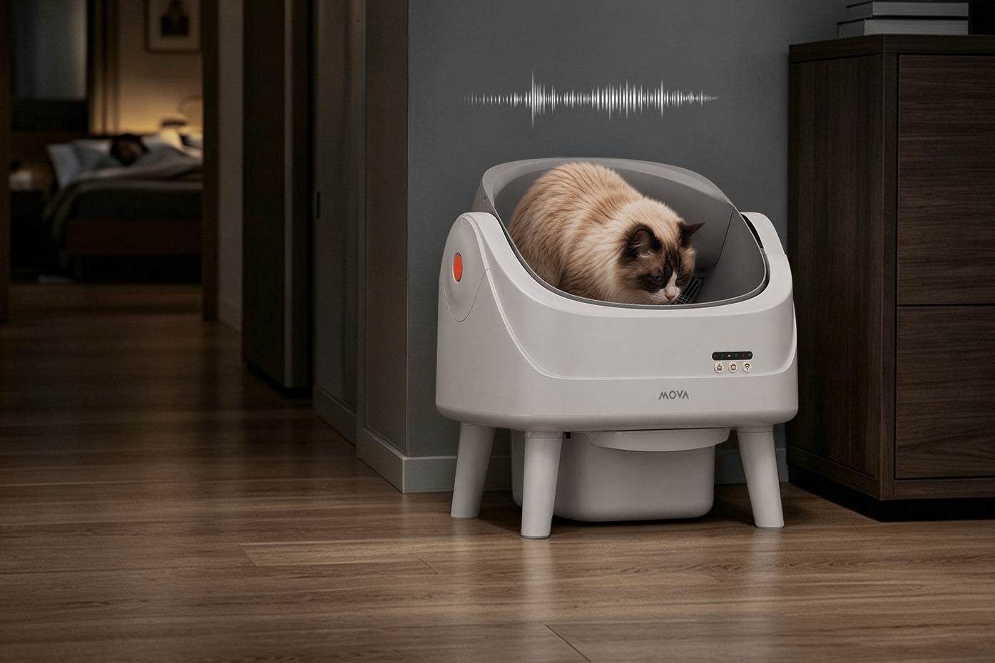 MOVA LB10 Air selbstreinigende Katzentoilette 40 dB geräuscharm