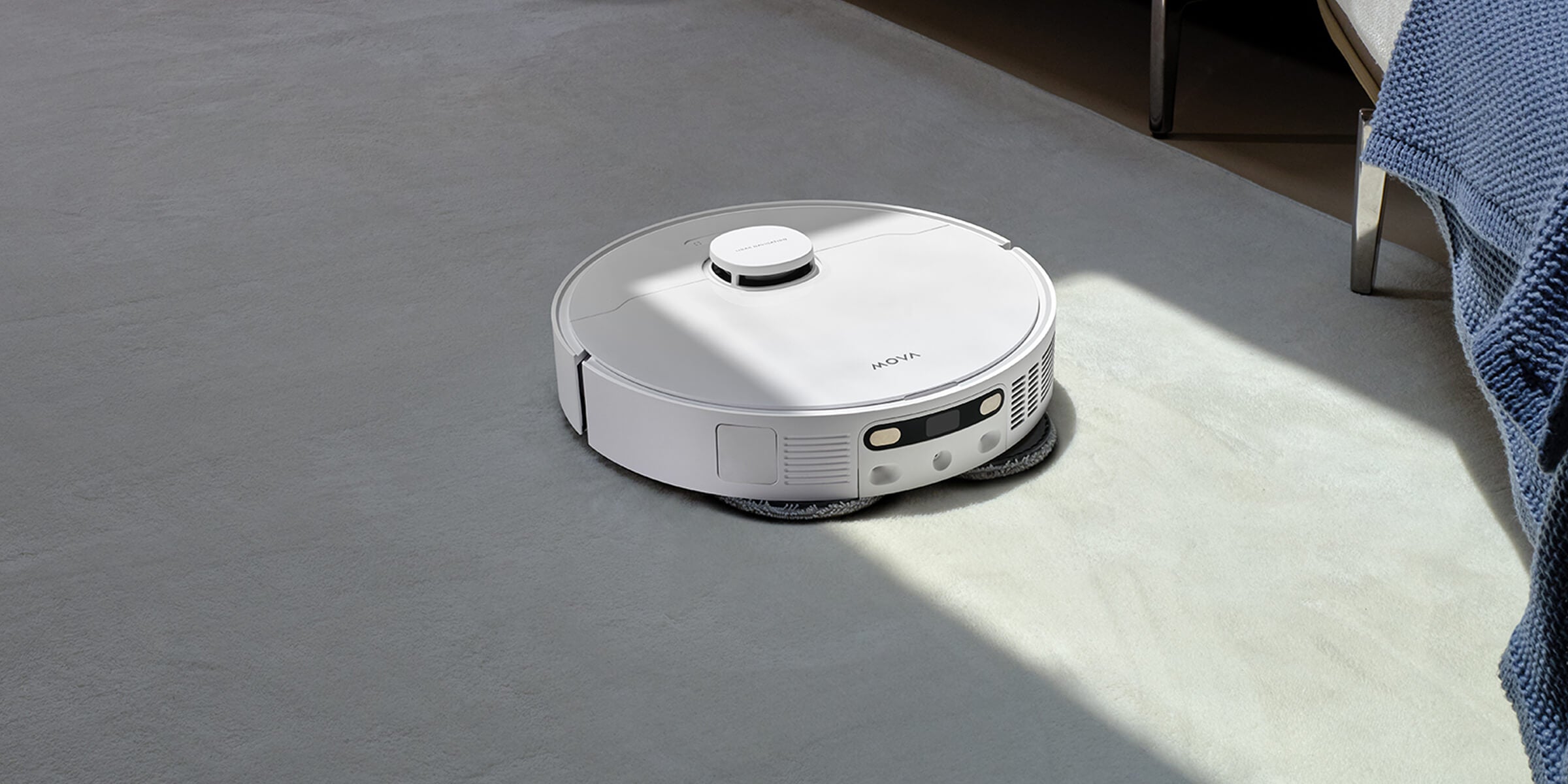 MOVA E40 Ultra Ultraschall-Teppicherkennung