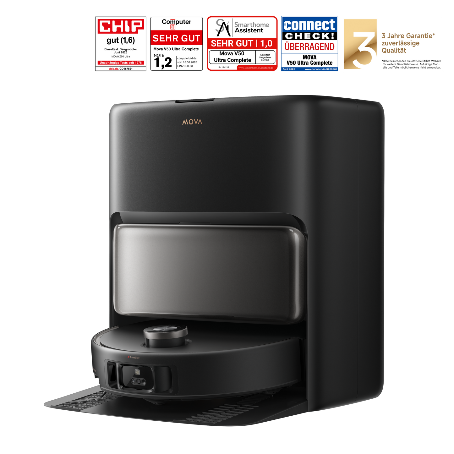 MOVA V50 Ultra Complete Saugroboter Schwarz
