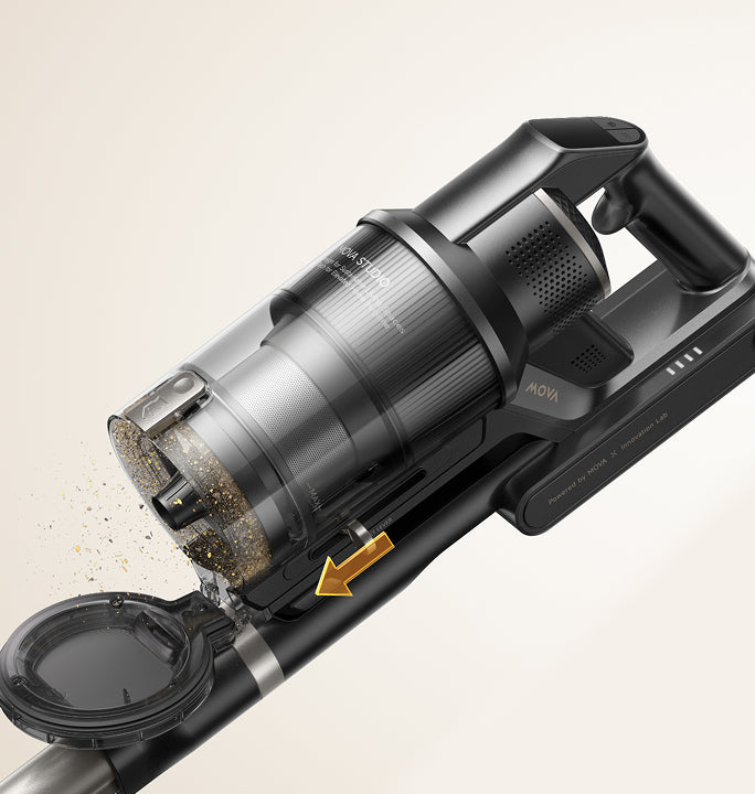 mova g70 einfaches filterreinigungssystem mit schiebemechanismus