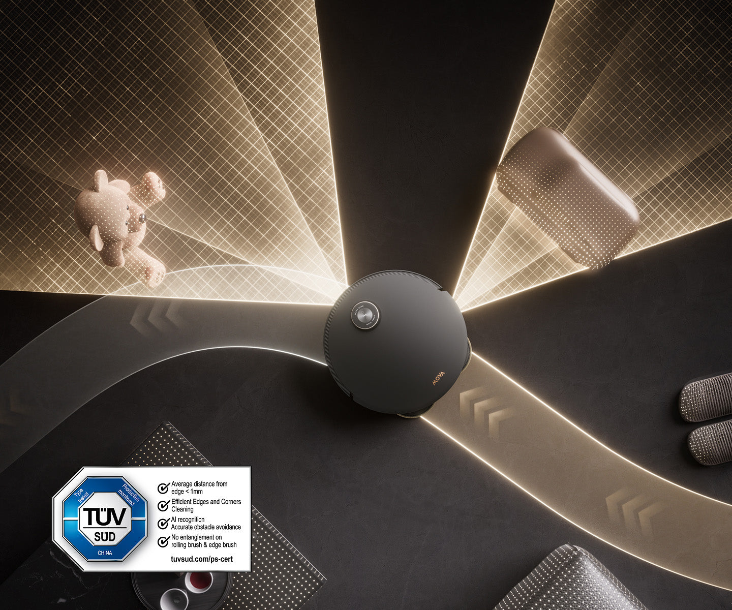 mova mobius 60 intelligentere hinderniserkennung auf kurze distanz