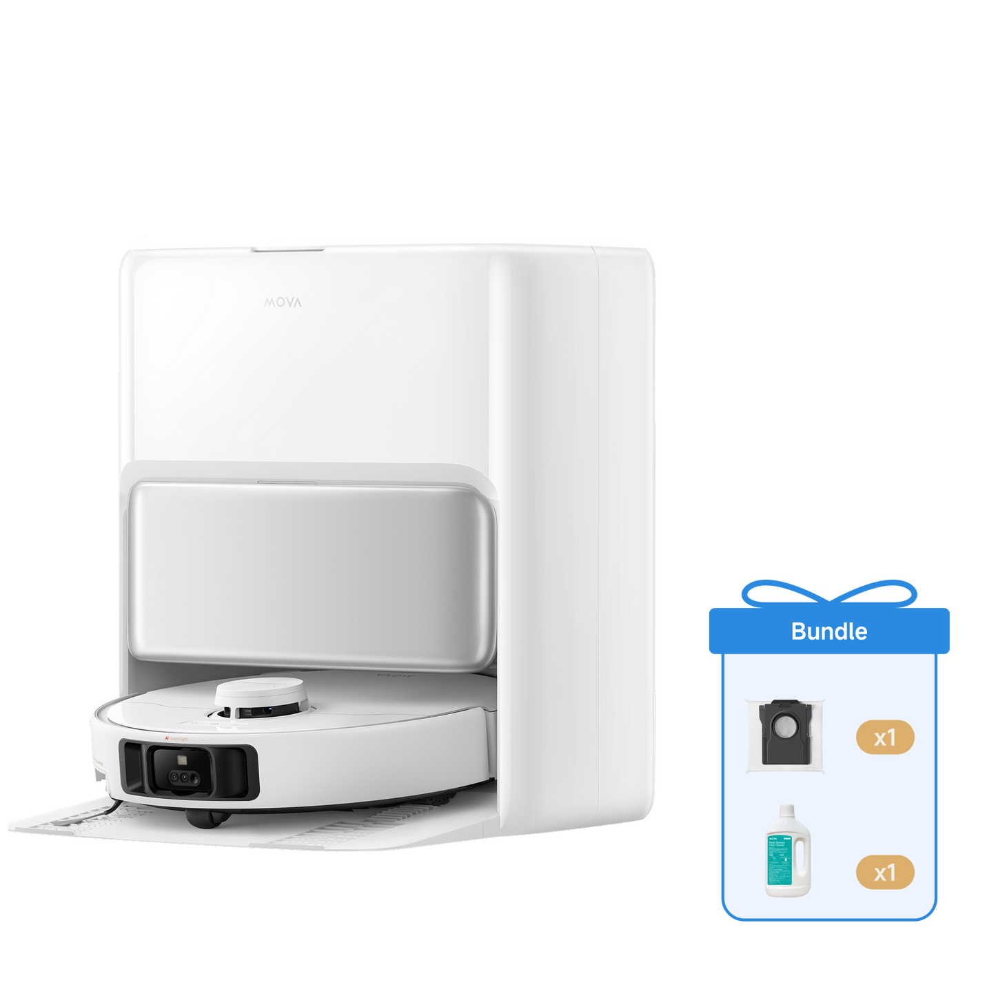 MOVA P50 Pro Ultra Saugroboter + 1L Reinigungslösung + Staubbeutel