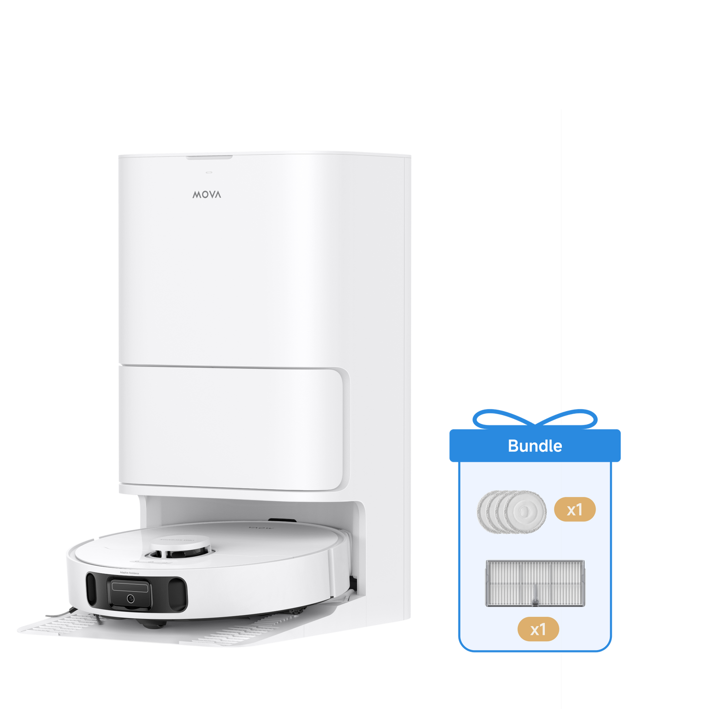 MOVA E40 Ultra Saugroboter + Wischpad + Staubboxfilter