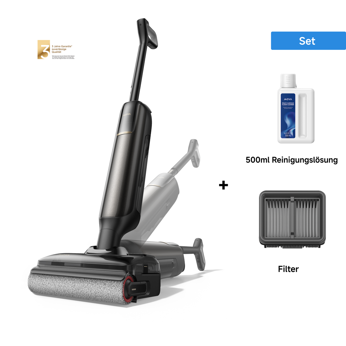 MOVA M50 Ultra Nass- und Trockensauger +500ml Reinigungslösung + Filter