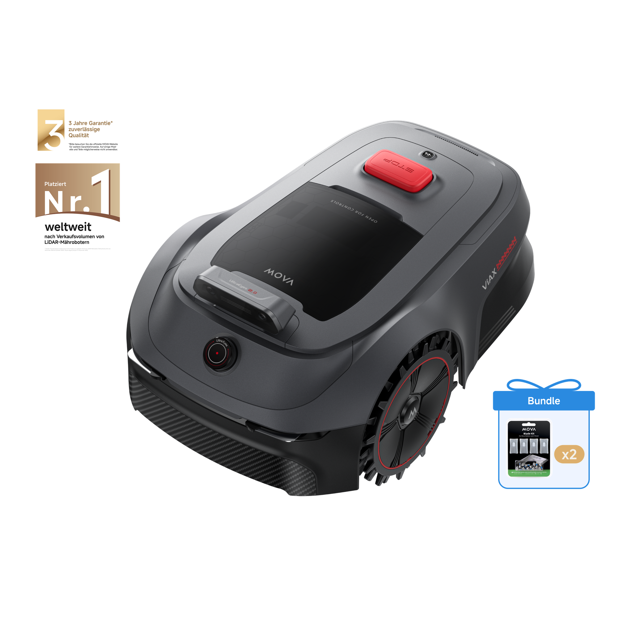 MOVA ViAX 500 Mähroboter + Klingen