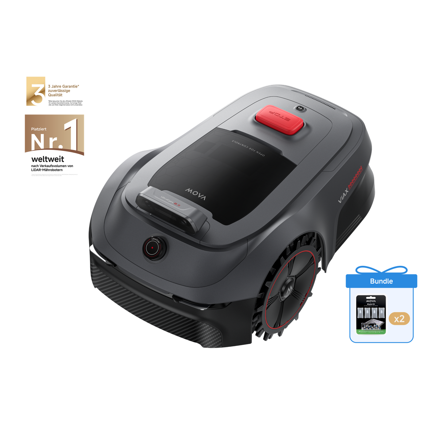 MOVA ViAX 500 Mähroboter + Klingen