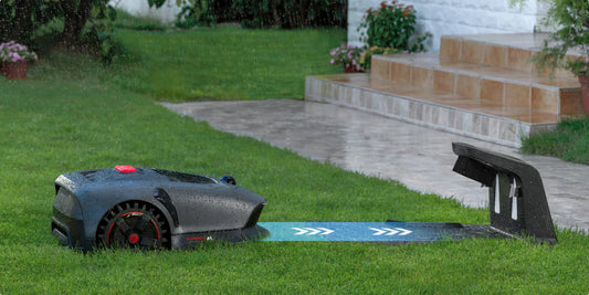 ideen mähroboter garagen