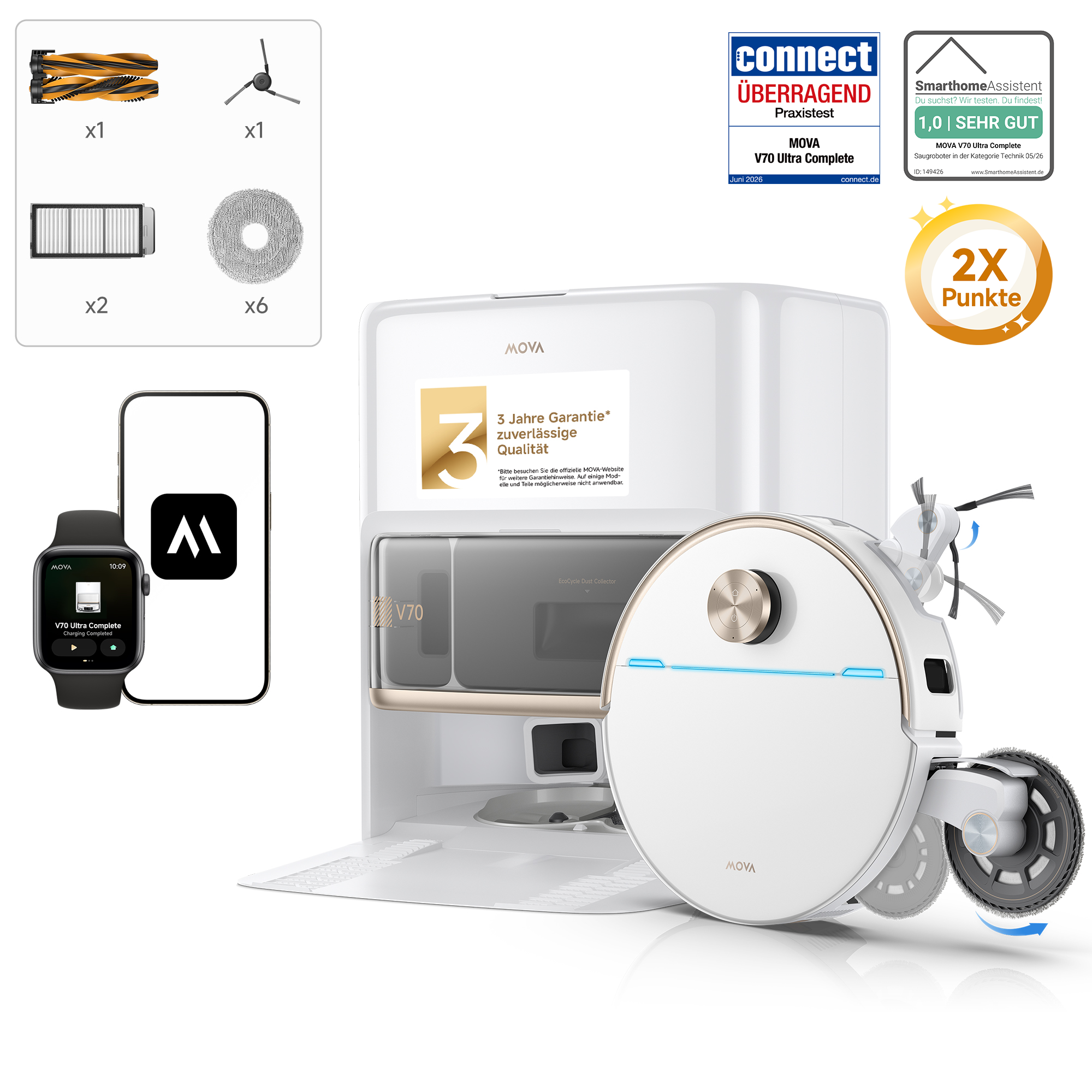 MOVA V70 Ultra Complete X Saugroboter