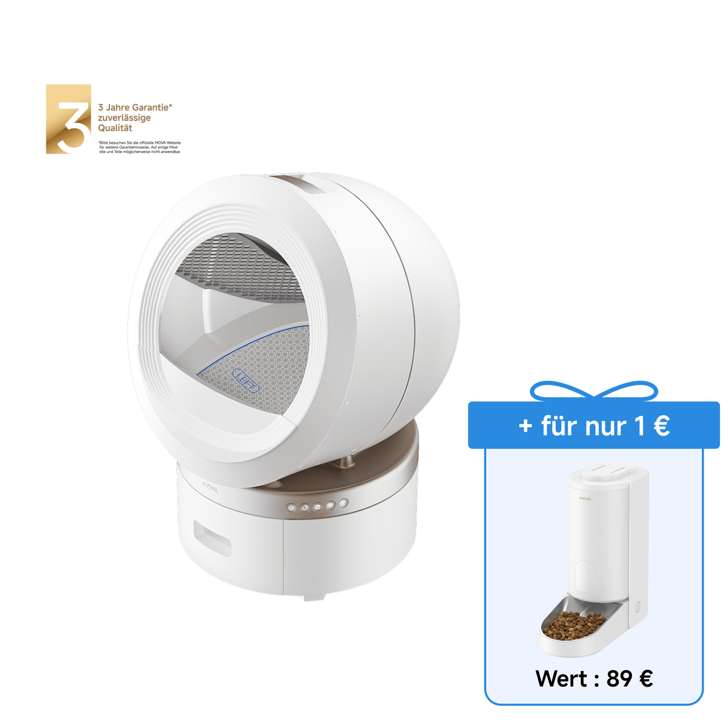 MOVA MeowgicPod LR10 Prime – Intelligente Katzentoilette