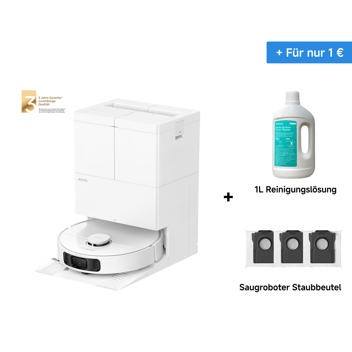 MOVA E50 Ultra Saugroboter Weiß