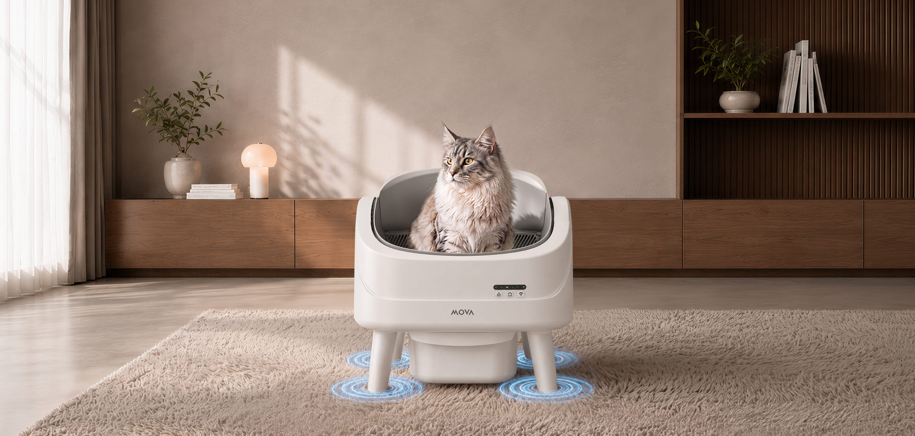 MOVA LB10 Air selbstreinigende Katzentoilette Präzise. Fehlerfrei. Zuverlässig.