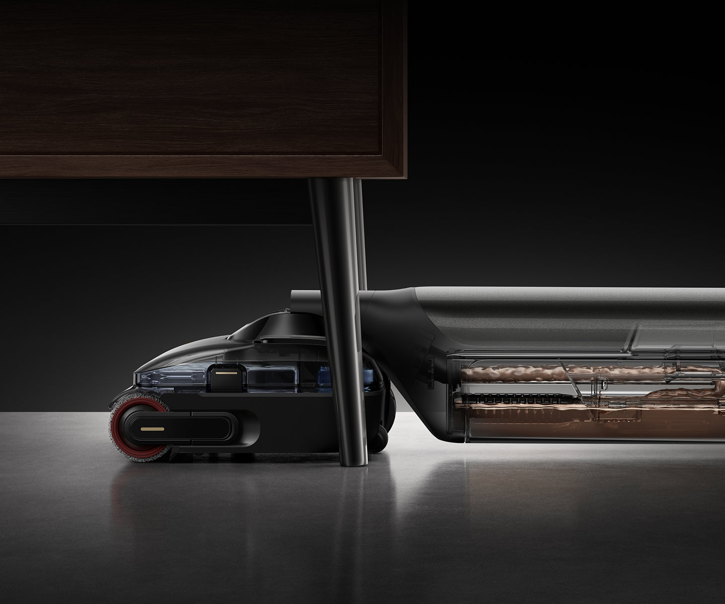 Flaches 180°-Design mit unverminderter Saugkraft - 