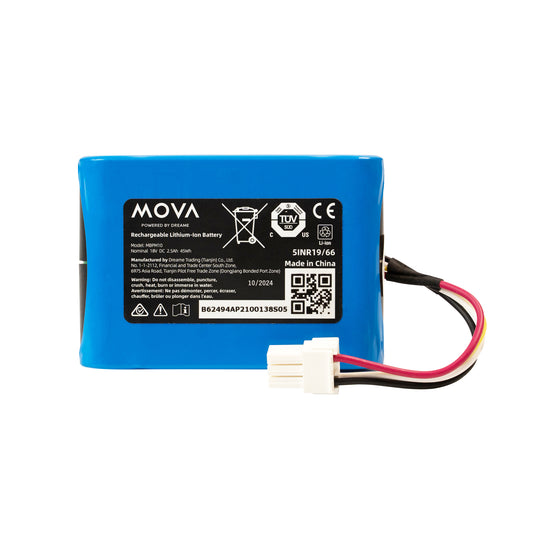 2.5A: Nennspannung 18V DC 2,5Ah 45Wh Wiederaufladbarer Lithium-Ionen-Akku für MOVA 600 / 600 Kit / 1000 Mähroboter