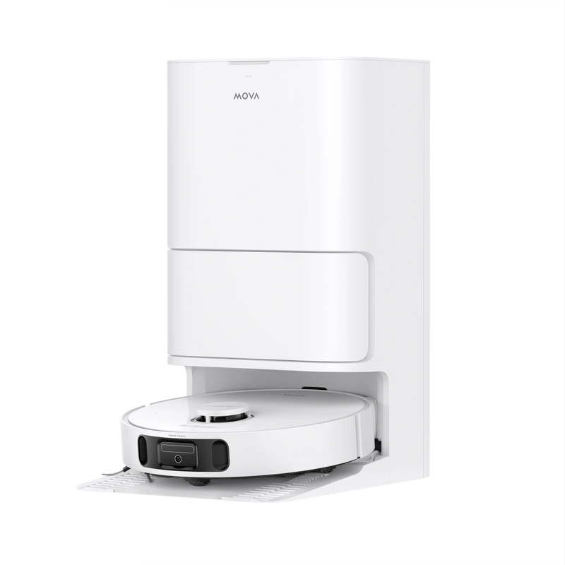 mova e40 ultra roboterstaubsauger weiß mit station