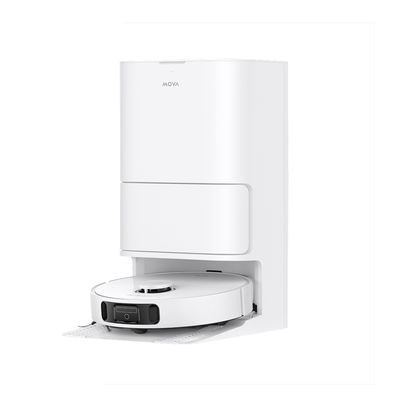 mova e30 ultra roboterstaubsauger weiß mit station