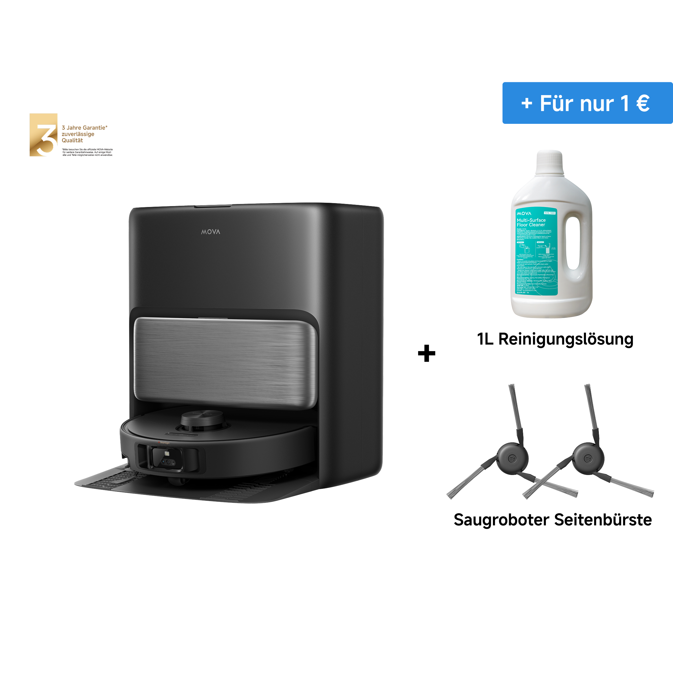 MOVA P70 Pro Ultra Saugroboter Schwarz