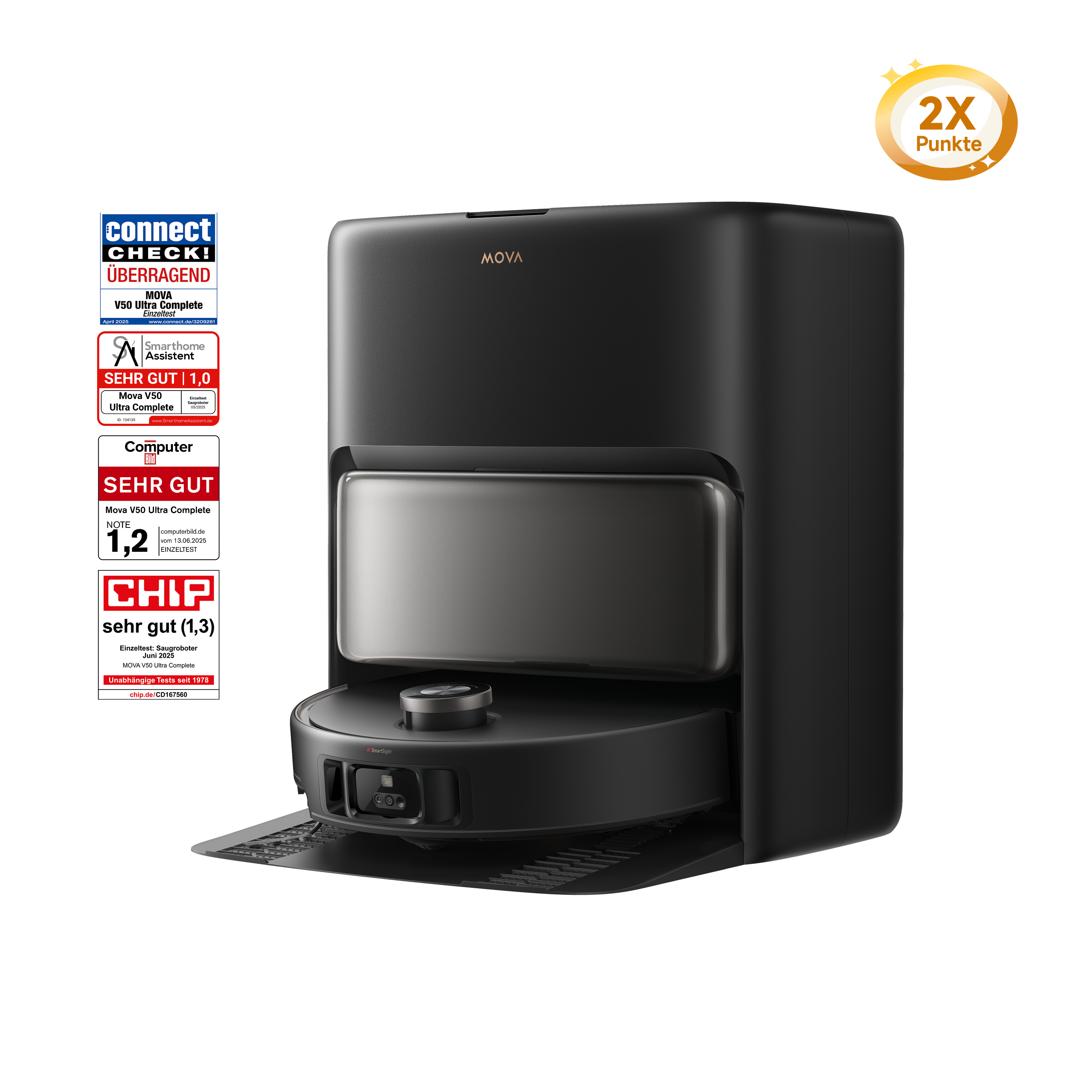 MOVA Fall Prime Day Dreame MOVA V50 Ultra Complete Saugroboter Schwarz