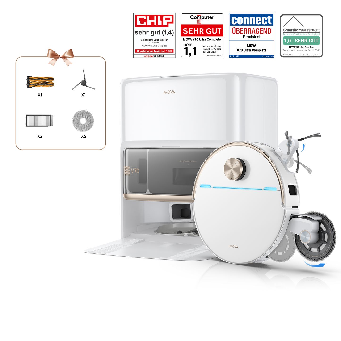MOVA V70 Ultra Complete X Saugroboter