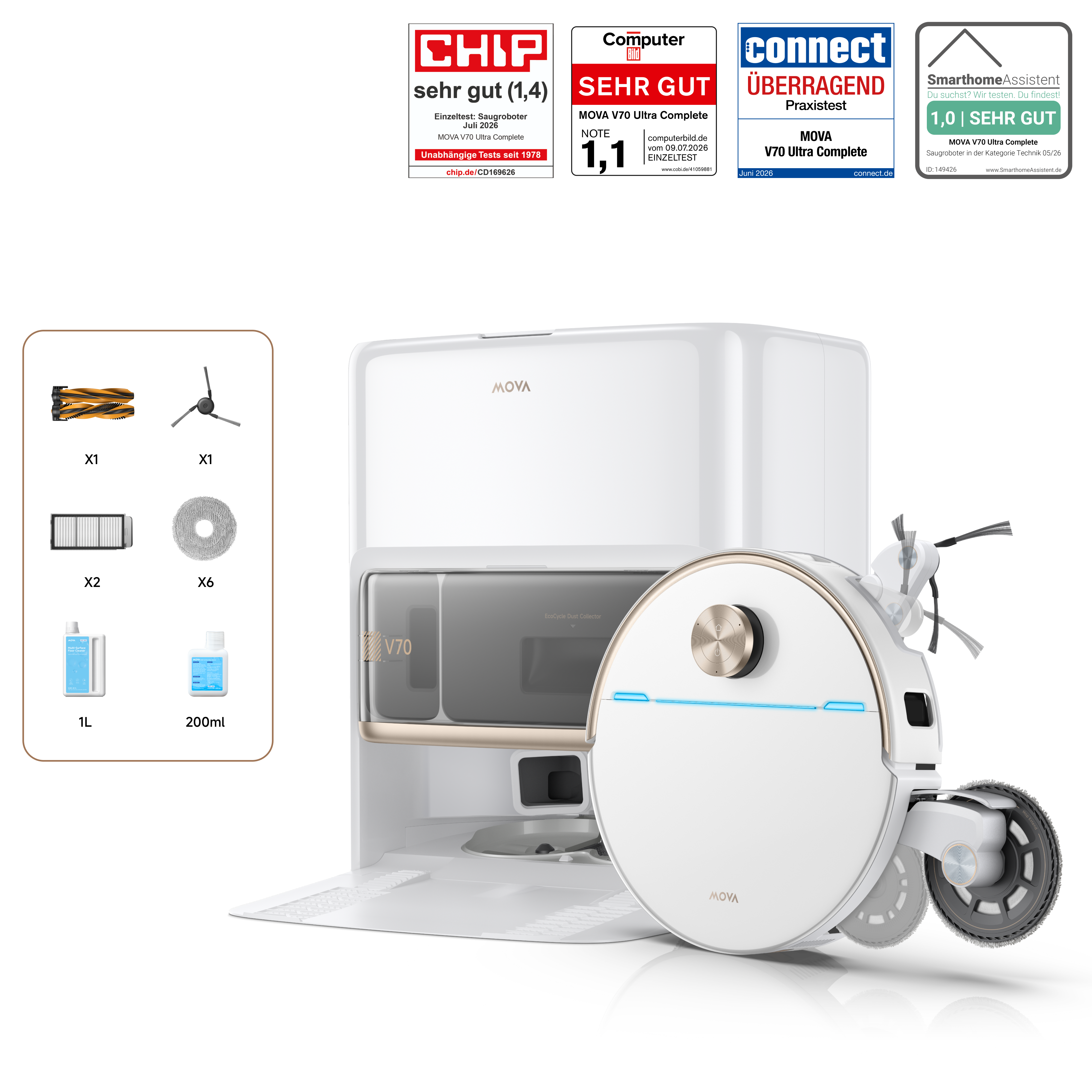 Saisonstart Dreame MOVA V70 Ultra Complete X Saugroboter