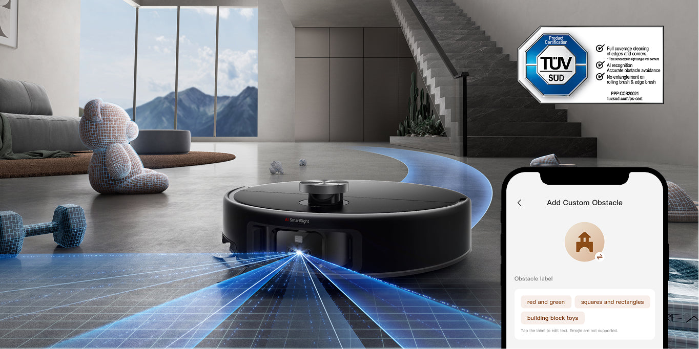 Dreame MOVA V70 Ultra Pure Saugroboter Intelligente Hinderniserkennung &amp; App-Steuerung