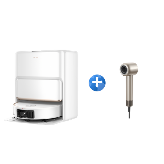 MOVA Z60 Ultra Roller Complete Saugroboter + Shine 10 Haartrockner Gold