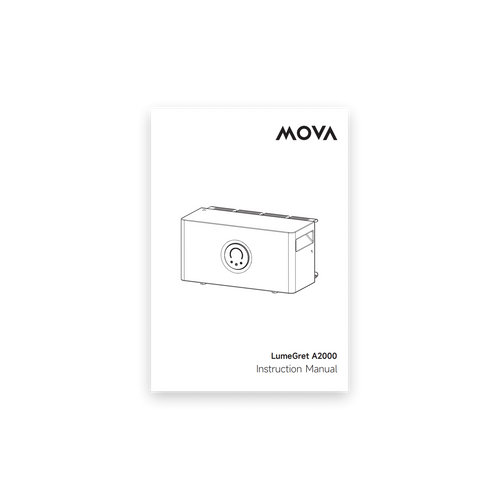 
              MOVA LumeGret A2000 Solarenergie-System Bedienungsanleitung x 1

            