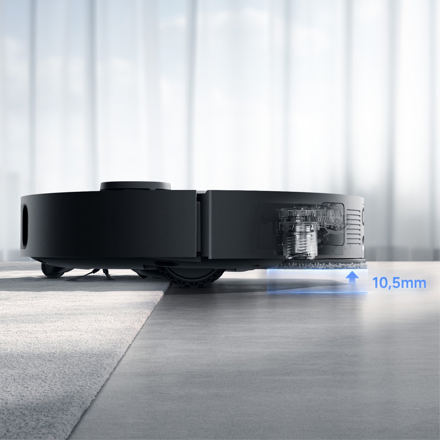 MOVA E50 Ultra Saugroboter Schwarz Smarte Teppichreinigung Schutz für Ihre Teppiche