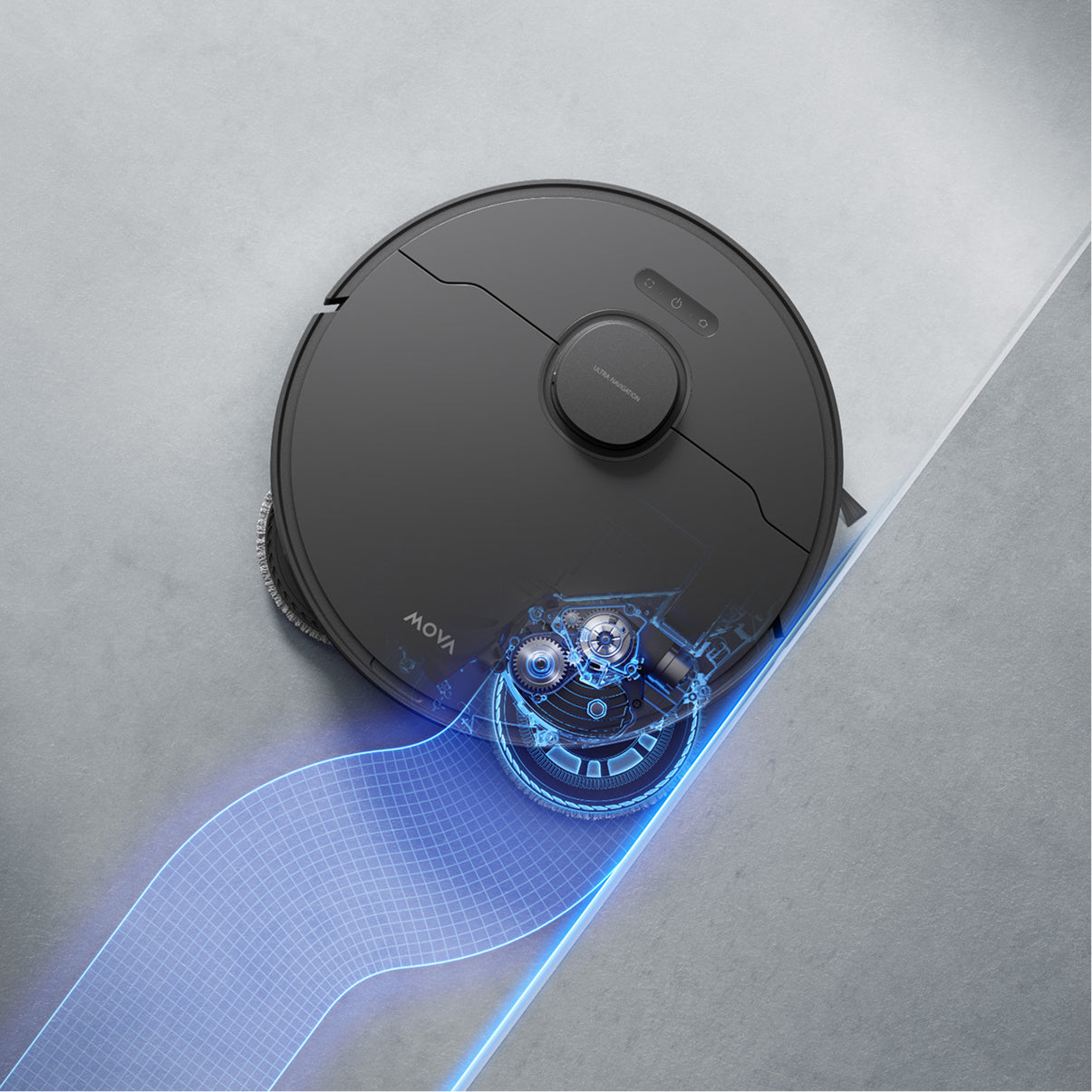 MOVA E50 Ultra Saugroboter Schwarz MaxiReach™-Mopp