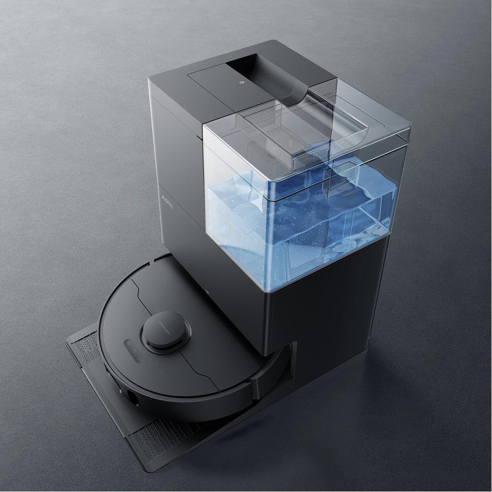 MOVA E50 Ultra Saugroboter Schwarz Großer Wassertank für Reinigung im ganzen Raum