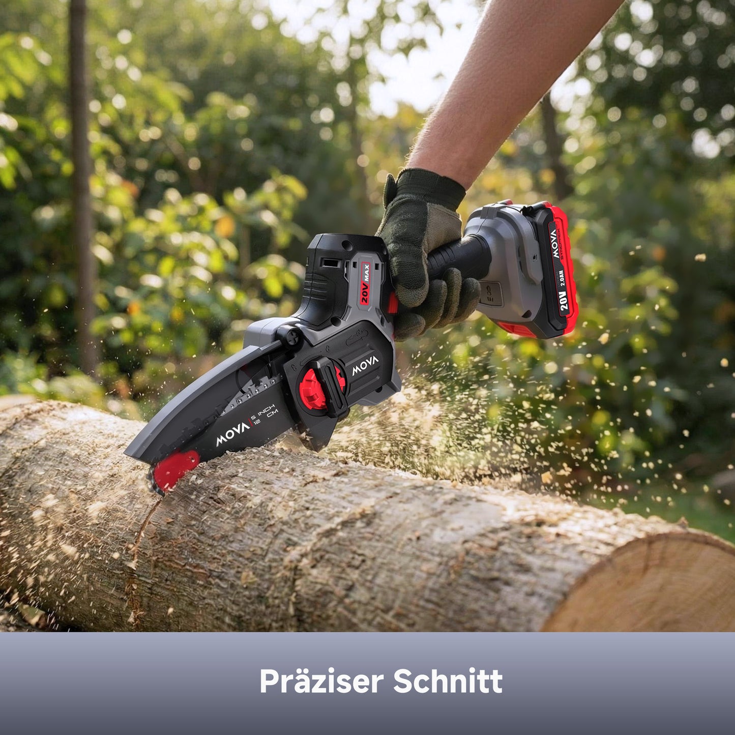 Astsäge 20 V und 12 cm mit bürstenlosem Motor