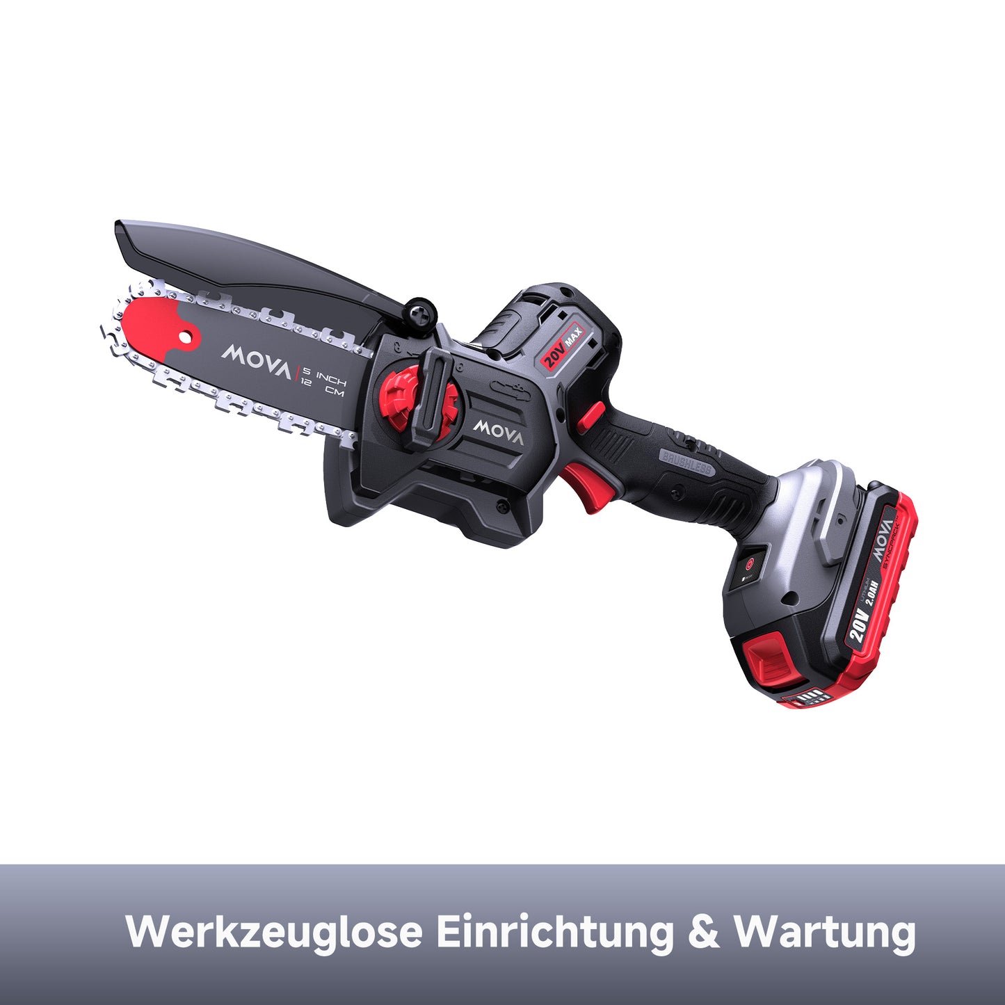 Astsäge 20 V und 12 cm mit bürstenlosem Motor