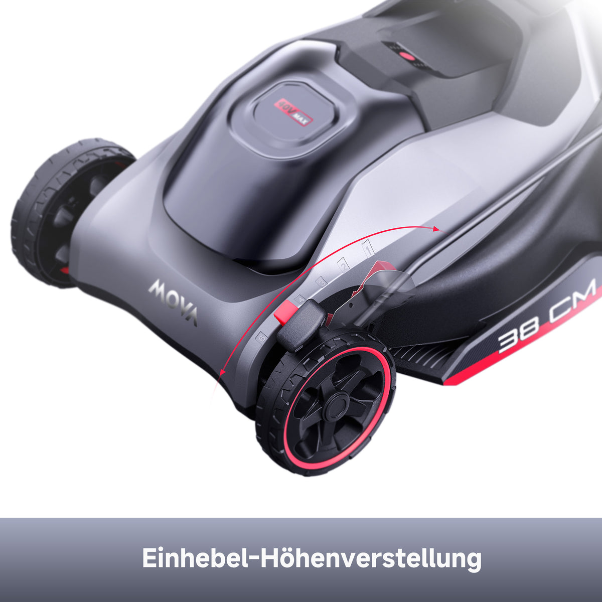 MOVA GL415 Rasenmäher à 40 V und 38 cm mit bürstenlosem Motor