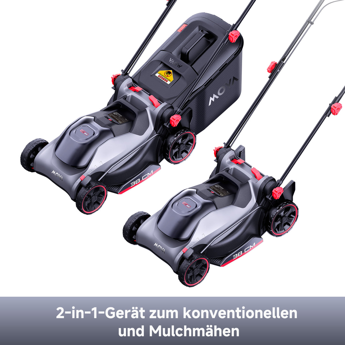 MOVA GL415 Rasenmäher à 40 V und 38 cm mit bürstenlosem Motor