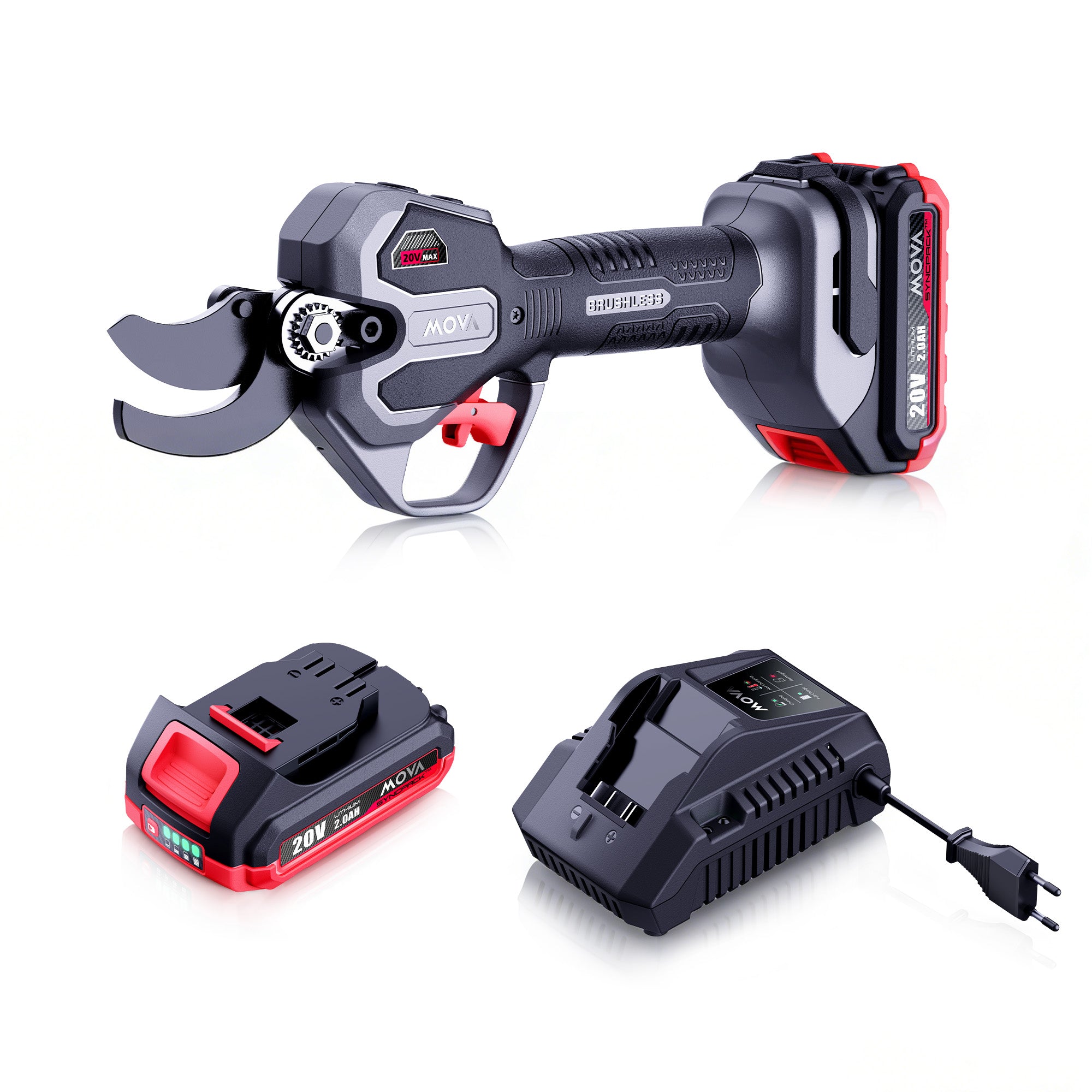 MOVA Fall Prime Day MOVA GPS201 Astschere à 20 V und 38 mm mit bürstenlosem Motor