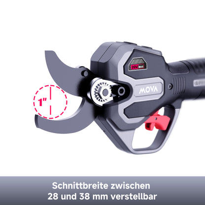 MOVA GPS201 Astschere à 20 V und 38 mm mit bürstenlosem Motor
