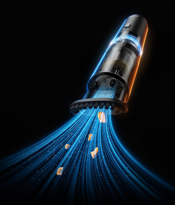 18.000Pa Saugkraft mit Vortex Core™-Motor