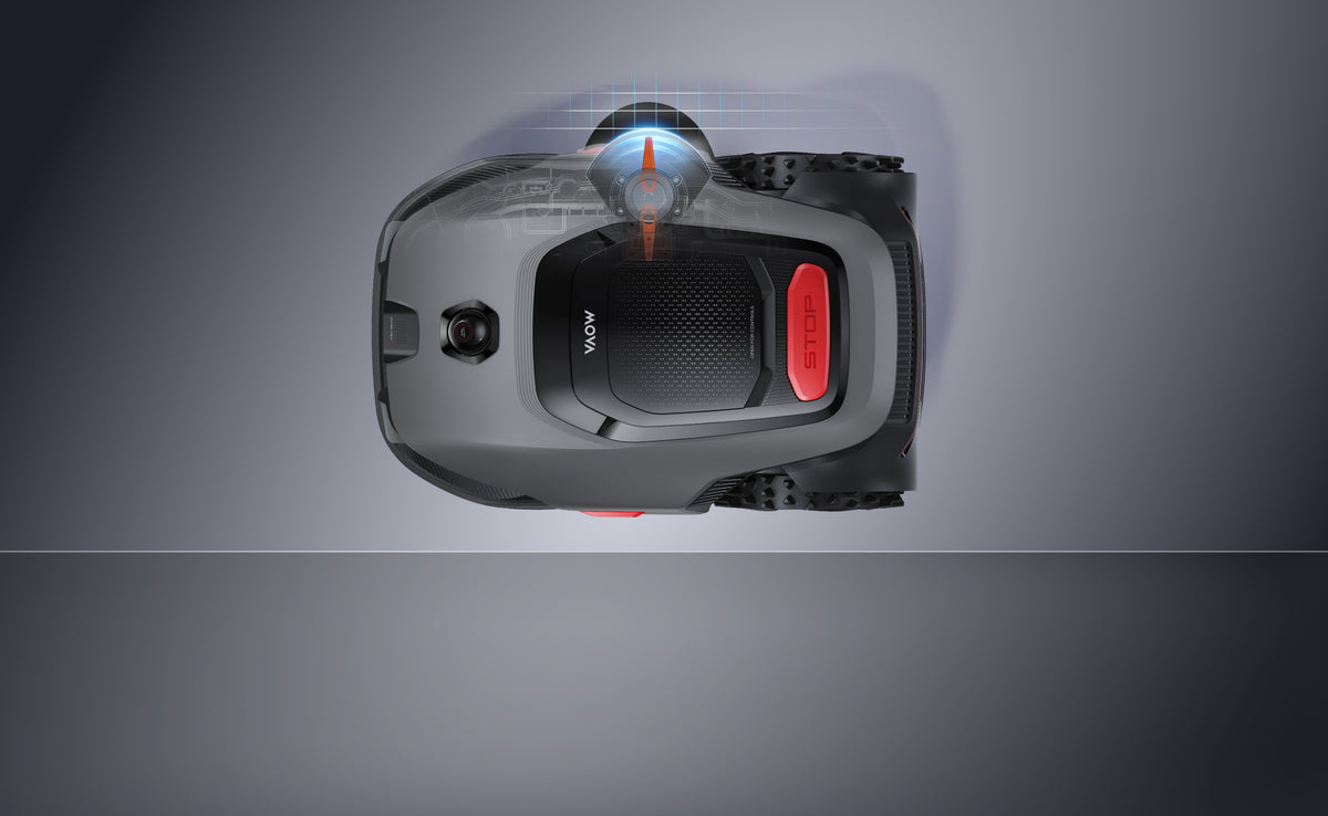 UltraTrim™ 3.0 - Die rechts montierte Kantenscheibe ermöglicht Mähen bis auf 0 cm an erhöhten oder unebenen Begrenzungen, unterstützt durch UltraView™ 2.0 und einen integrierten Infrarotsensor.
