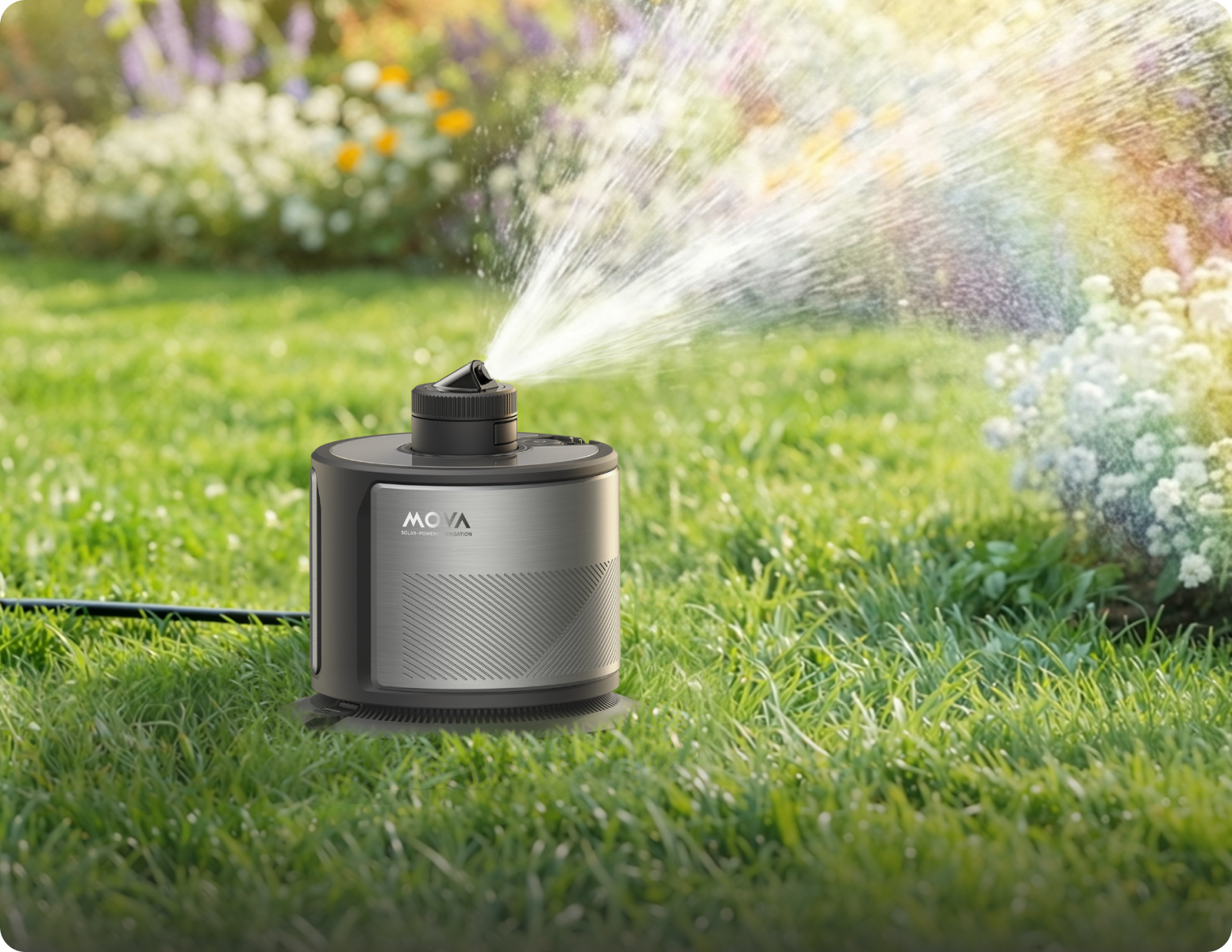 Feiner Sprühnebel von 0,5–4 m*, ideal für empfindliche Pflanzen, Gärten und Setzlinge.