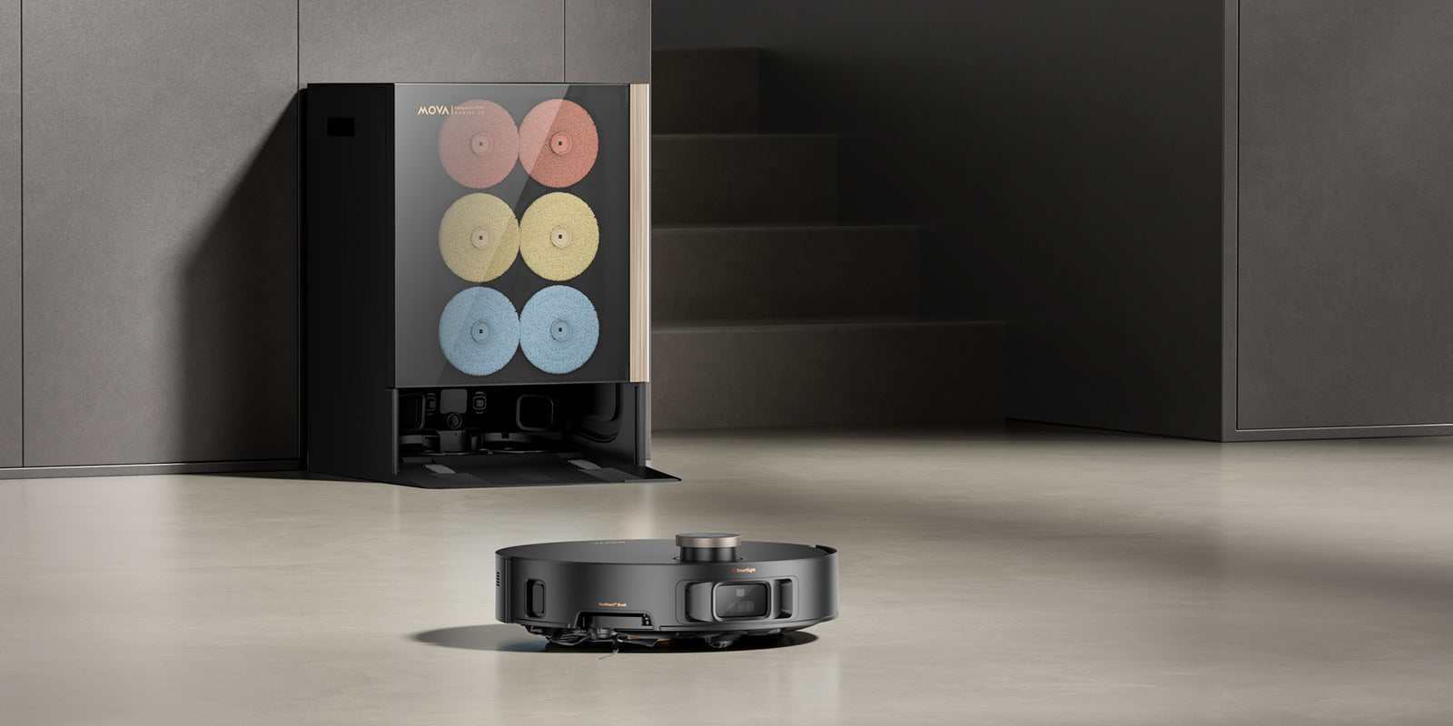 mova mobius 60 ki gesteuerte zonenreinigung mit mopswap hub