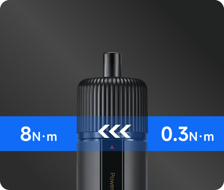 8 Nm* - max. elektrisches Drehmoment