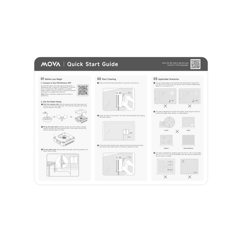 mova robot n1 window cleaning kurzanleitung x1