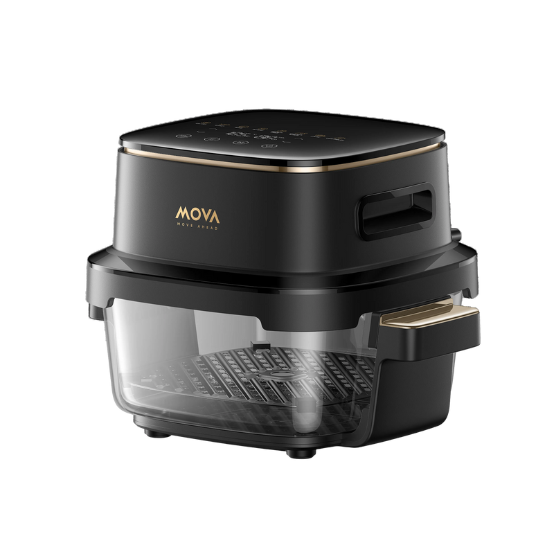 mova aerochef af 20 pro heißluftfritteuse mit doppelkammer technologie