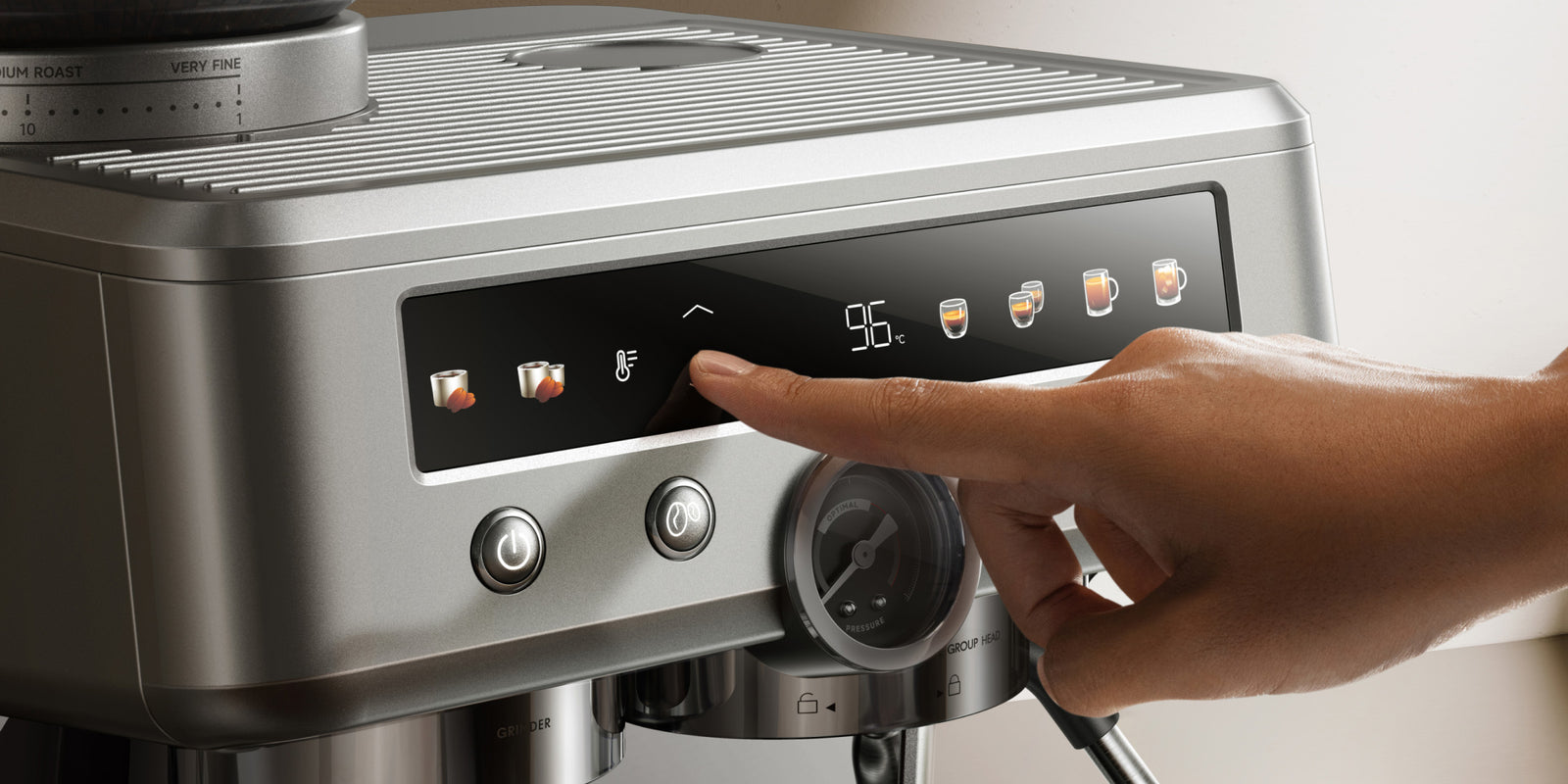 mova s20 pro siebtraegermaschine bildschirmanzeige und steuerung