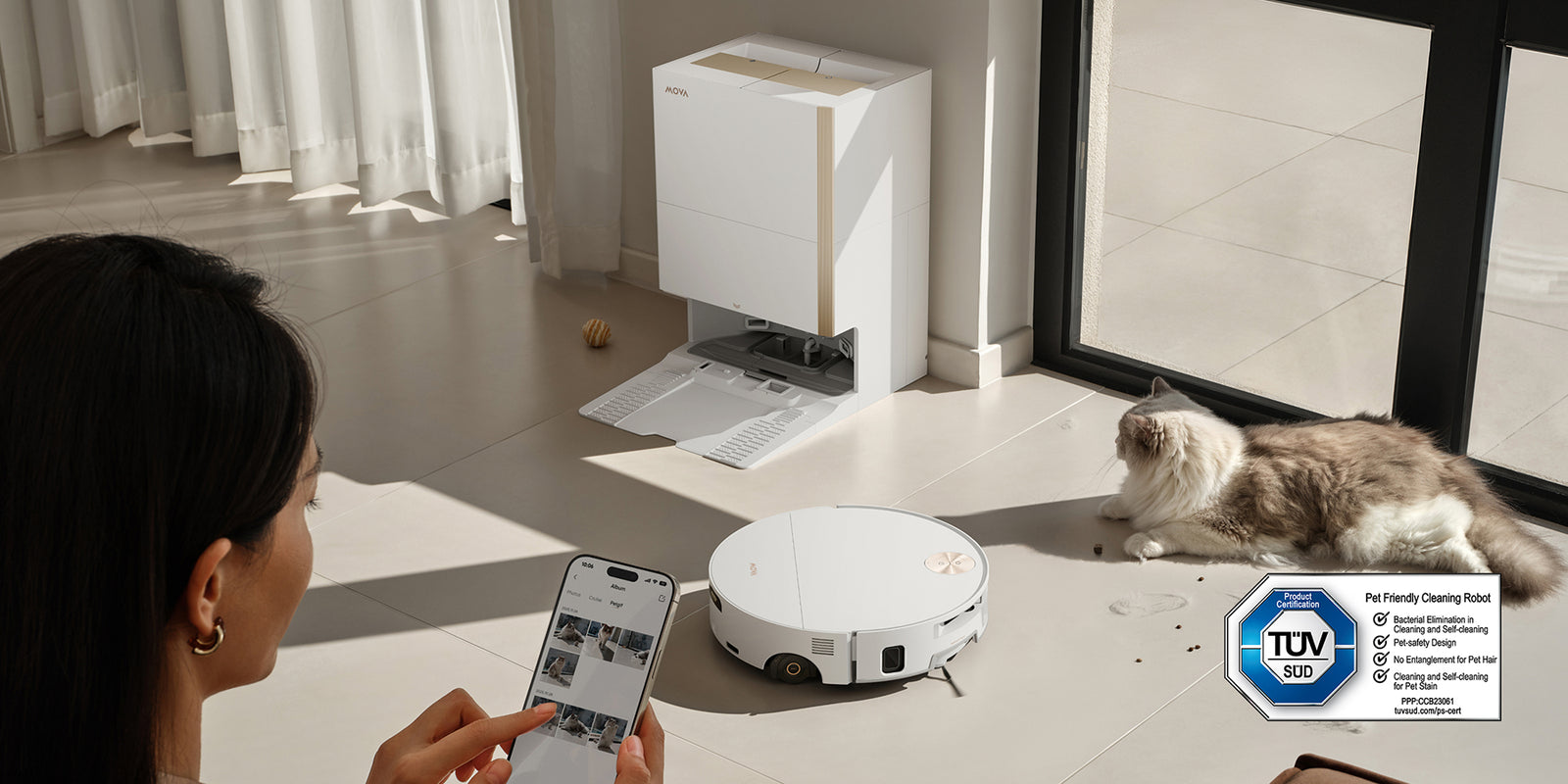 KI Haustier-Modus
Reinigt &amp; Filmt Tiermomente - 