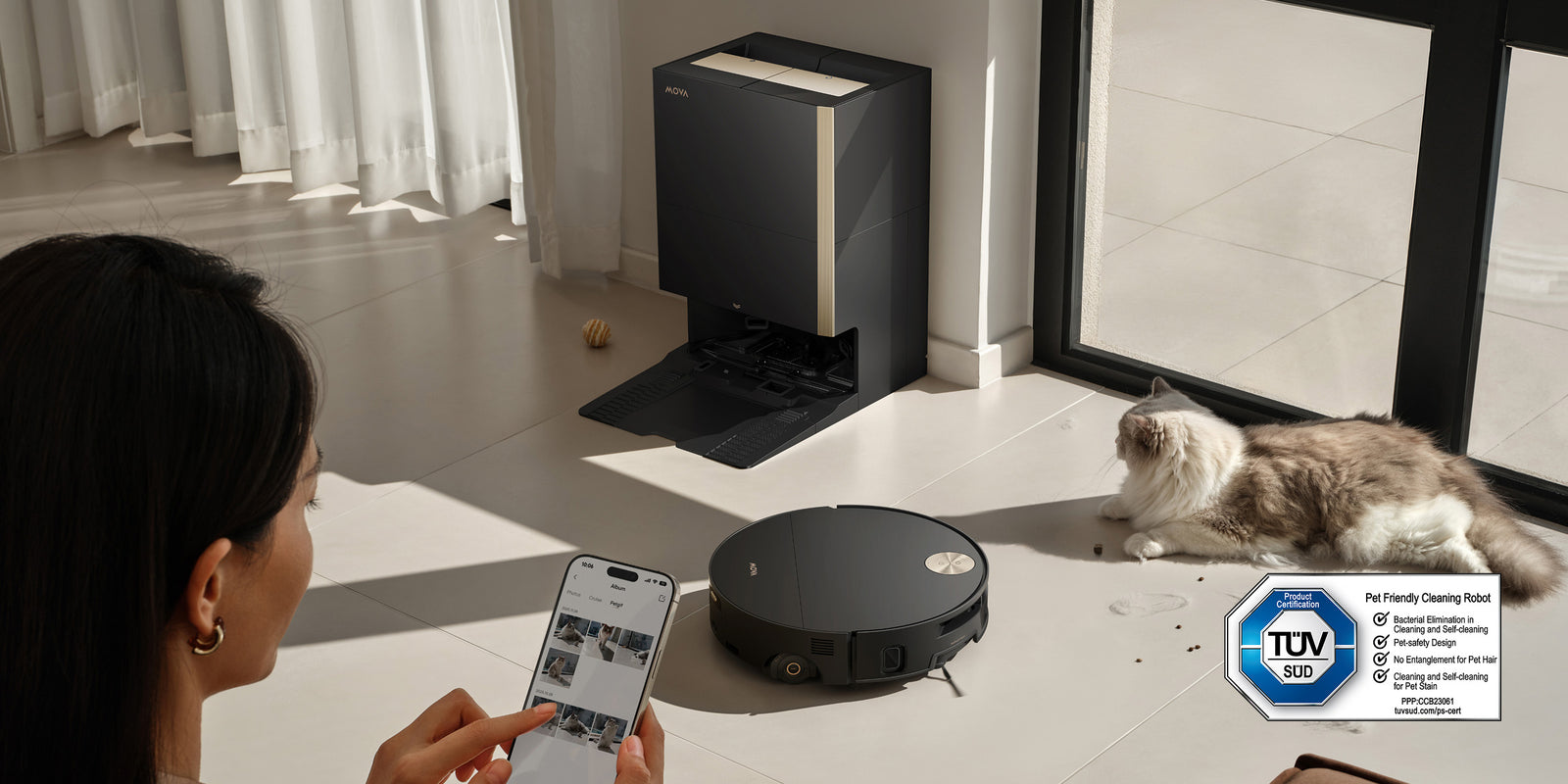 KI Haustier-Modus
Reinigt &amp; Filmt Tiermomente - 