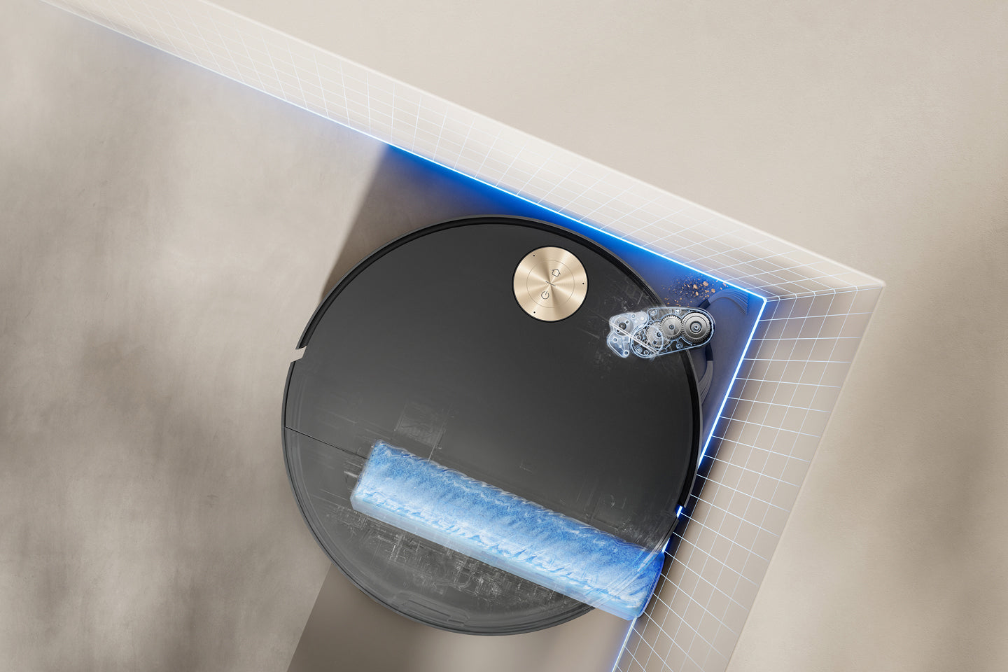 MaxiReach™-Tech: Bürste und Rollmopp verlängert
