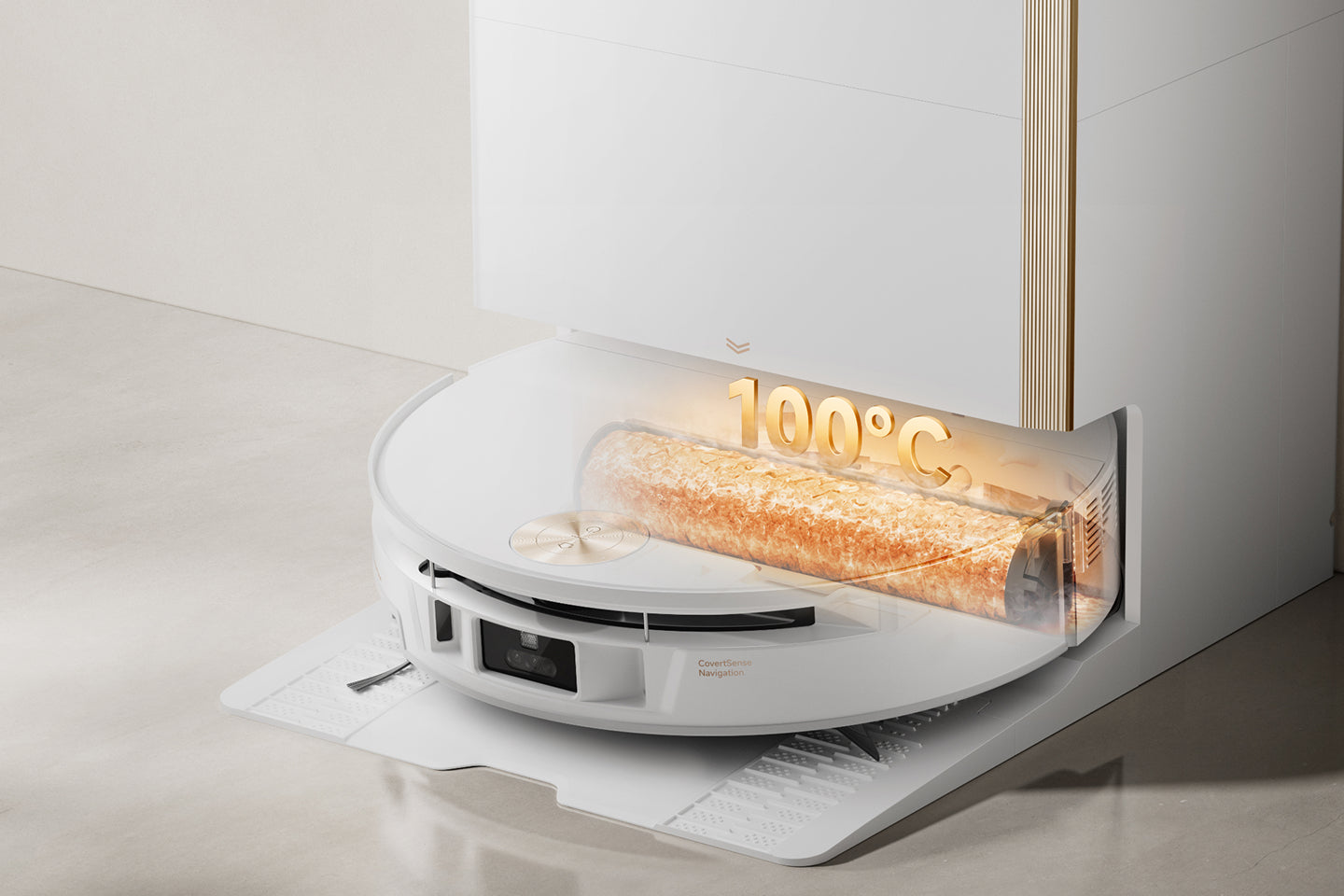 100°C (212°F)* Hochtemperatur-Moppwaschen