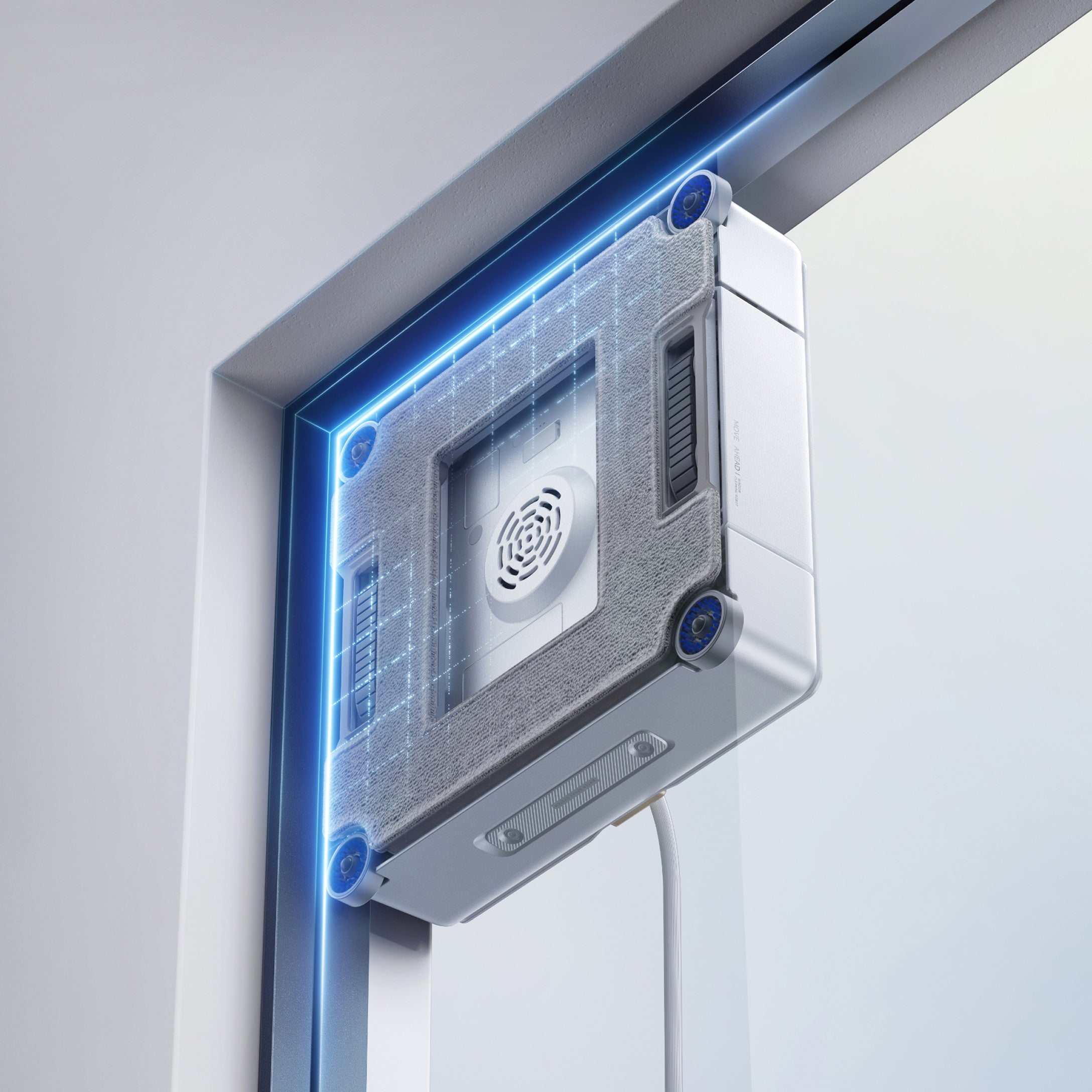 MOVA T1 Station Fensterputzroboter Tiefenreinigung. Kristallglanz.